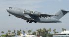 Canadian military transport heads for Myanmar with load of relief supplies