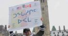 Inuit students display culture on Parliament Hill during Obama visit