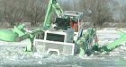 Ice jam dislodged north of Winnipeg